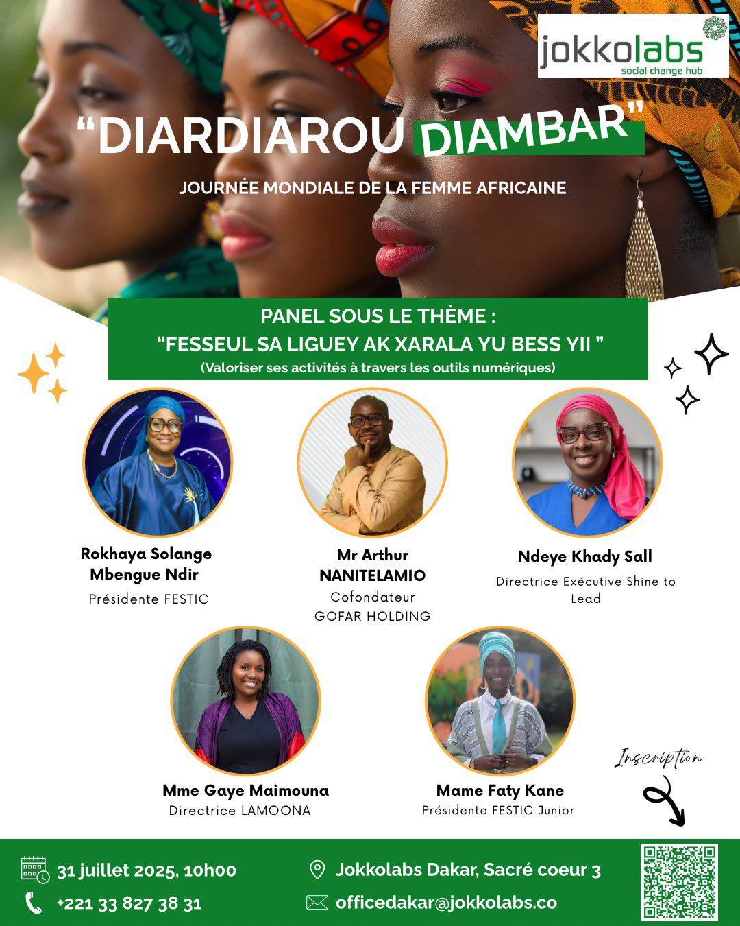 FESTIC & Jokkolabs Dakar unissent leurs forces pour célébrer la Journée Internationale de la Femme Africaine – 31 juillet 2025